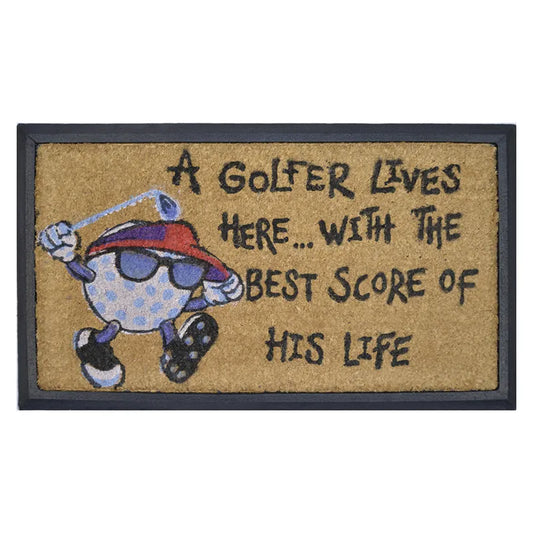 Golfer Best Score Doormat
