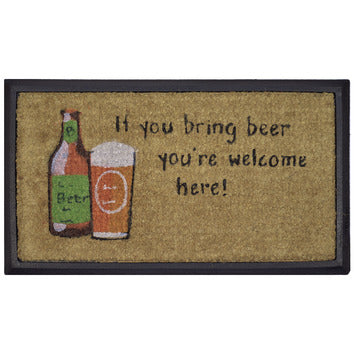 Bring Beer, Welcome Here Doormat