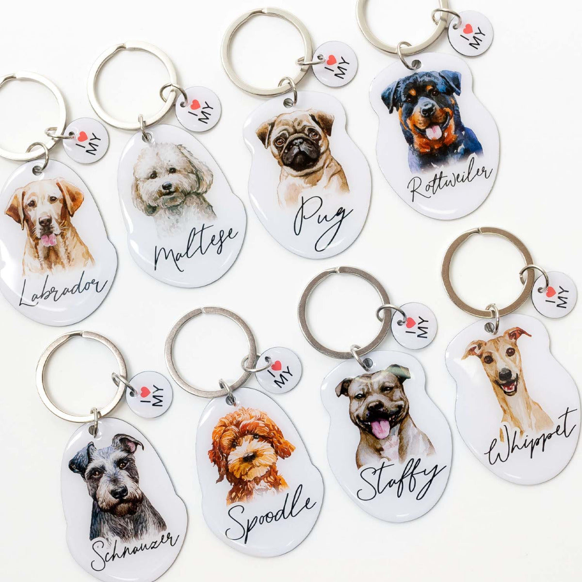 Pet Keyring - Staffy