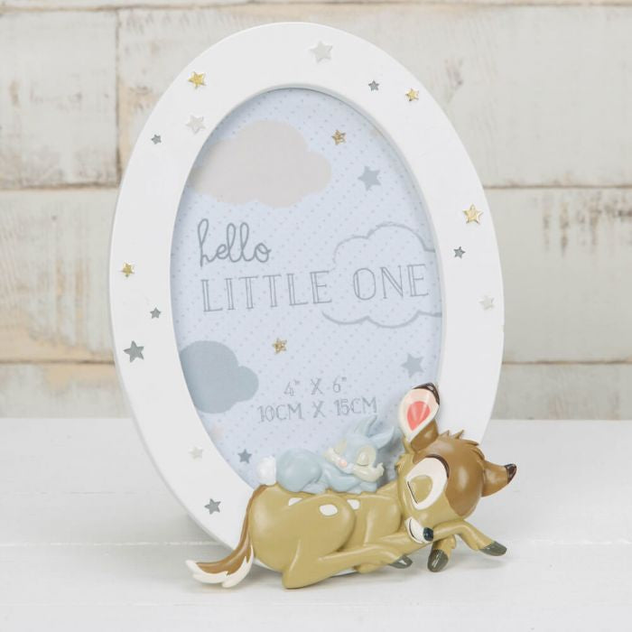 Disney Magical Beginnings - Bambi & Thumper Round Resin Photo Frame