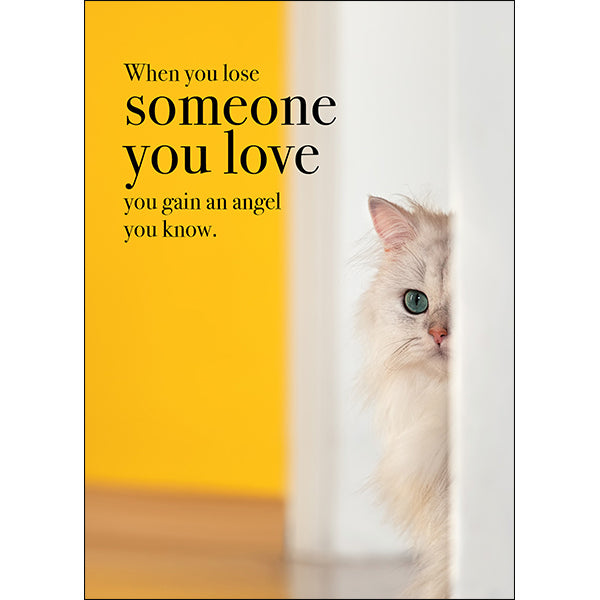 Animal Affirmations Card - When You Lose Someone (Cat)