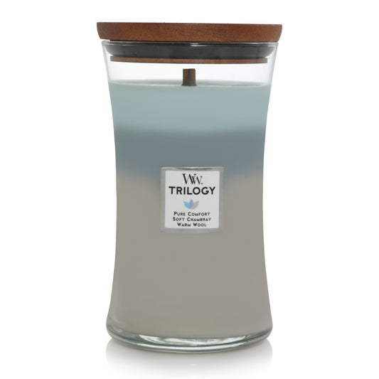 WoodWick Large Trilogy Candle - Woven Comforts