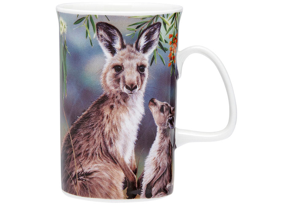 Fauna of Aus - Kangaroo & Joey Mug