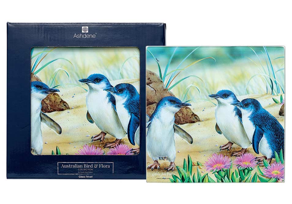 Aus Bird & Flora - Penguin Glass Trivet