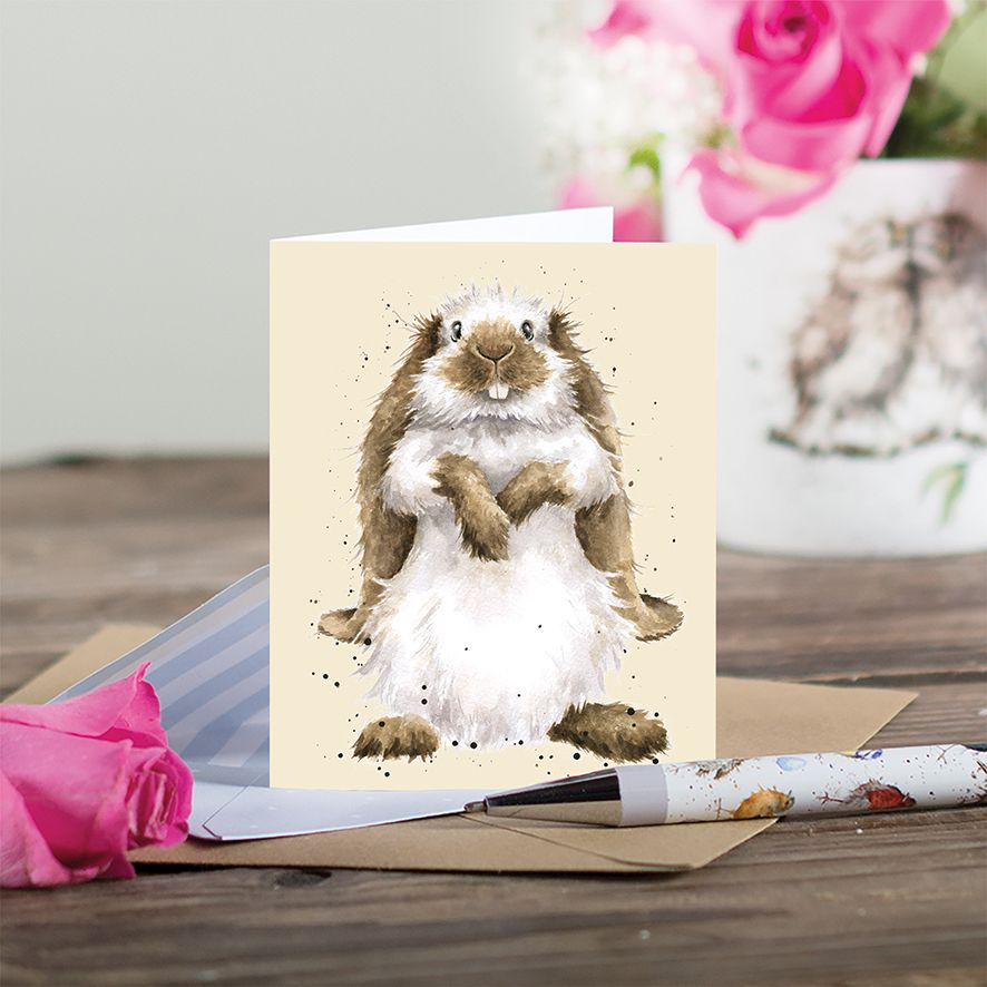 Wrendale Designs Mini Gift Card - Head Clover Heels (Rabbit)