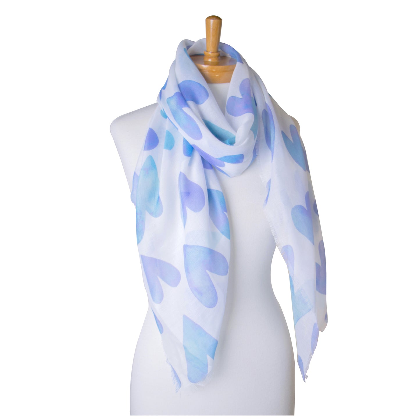 Blue Hearts Scarf