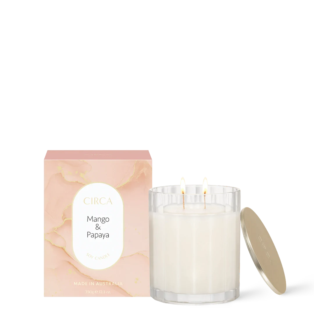 CIRCA Soy Candle 350g - Mango & Papaya