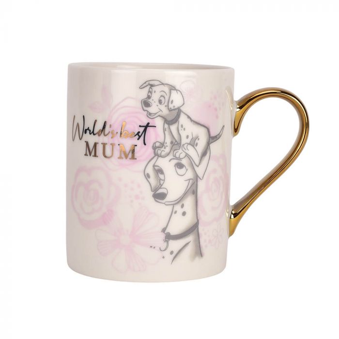 Disney 101 Dalmations - World's Best Mum Mug & Coaster Set