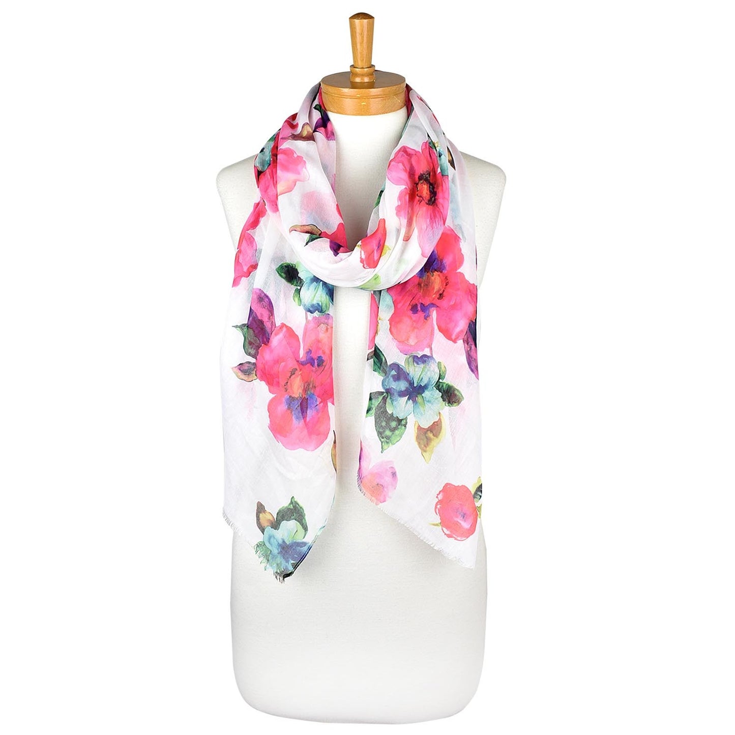 Rose Flower Painting Scarf
