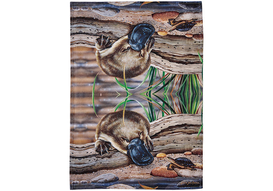 Fauna of Aus - Platypus & Turtle Kitchen Towel