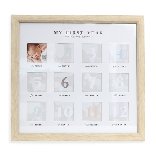 Baby Wooden First Year Frame