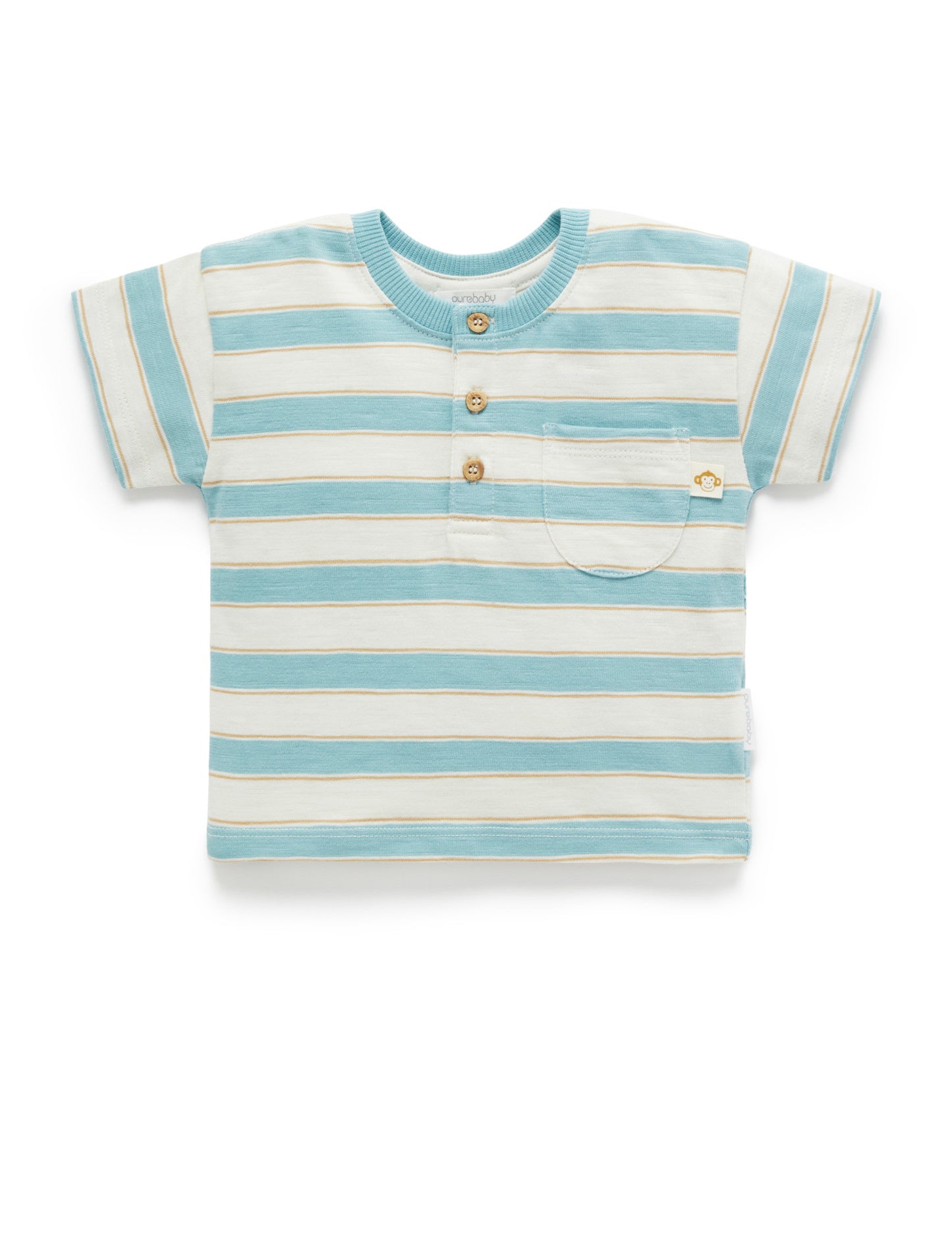 Stripe Henley Tee