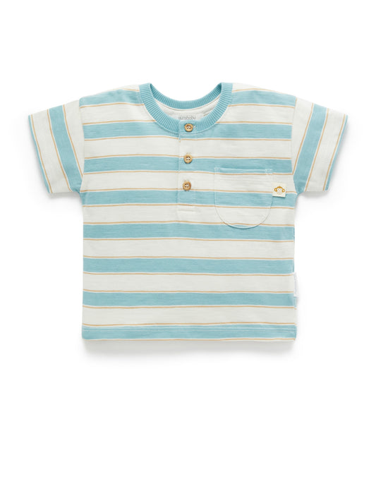 Stripe Henley Tee
