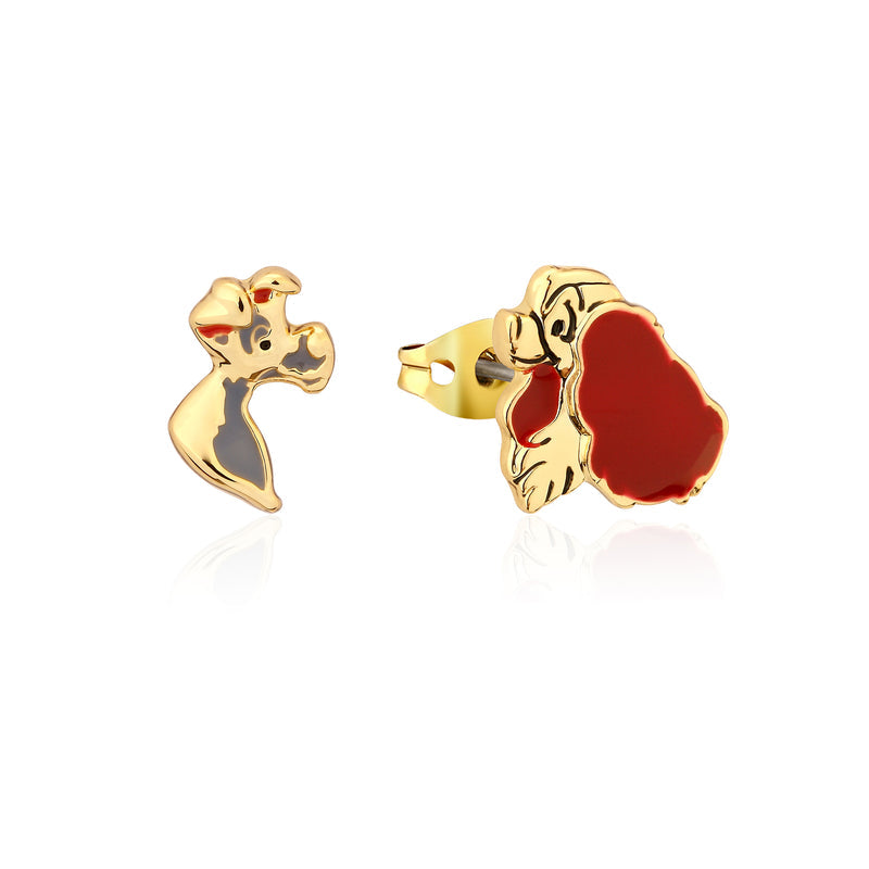 Disney Lady & The Tramp: Gold Earrings