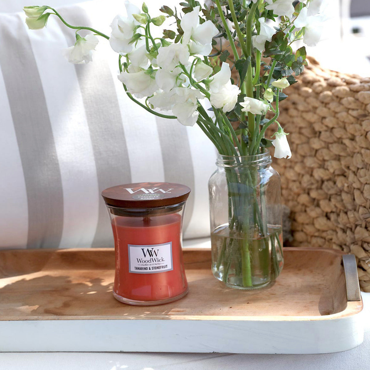 WoodWick Medium Candle - Tamarind & StoneFruit