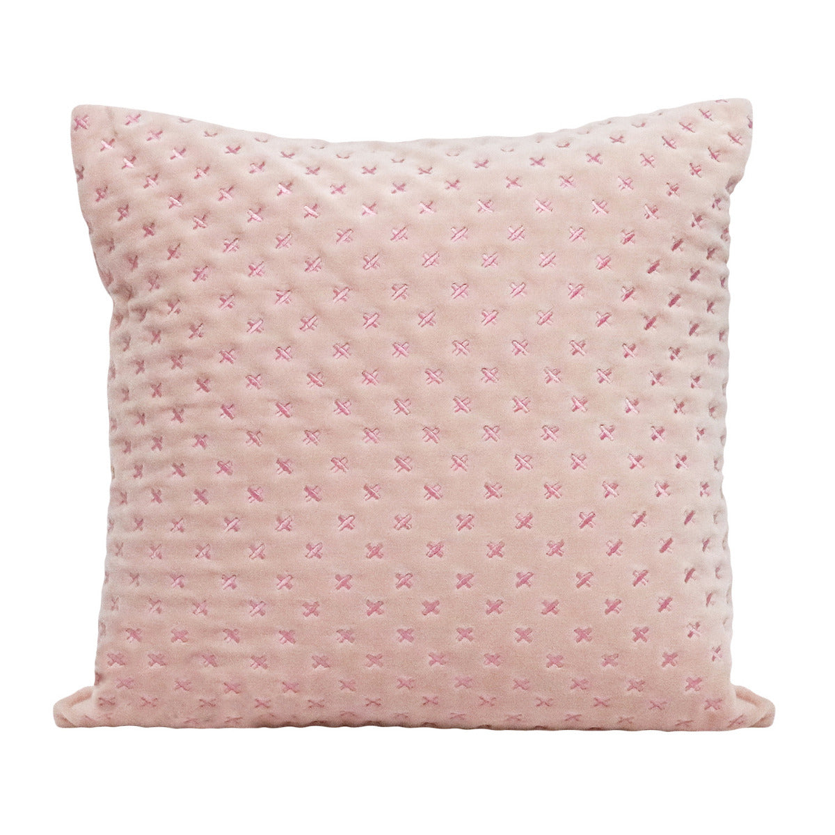 Botanica Pink Velvet Stitched Cushion