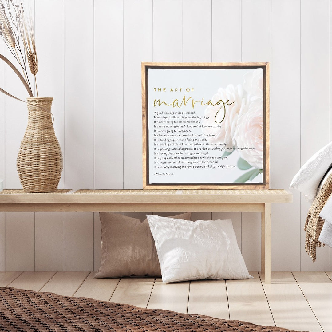 Marriage Framed Canvas