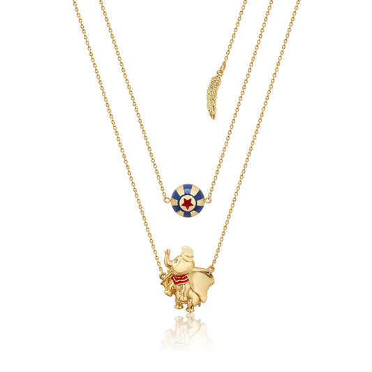 Disney: Dumbo - Dumbo & Circus Ball Double Necklace (Gold)