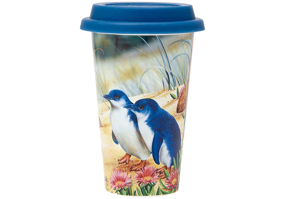 Aus Bird & Flora -  Penguin & Ice Plant Double Walled Travel Mug