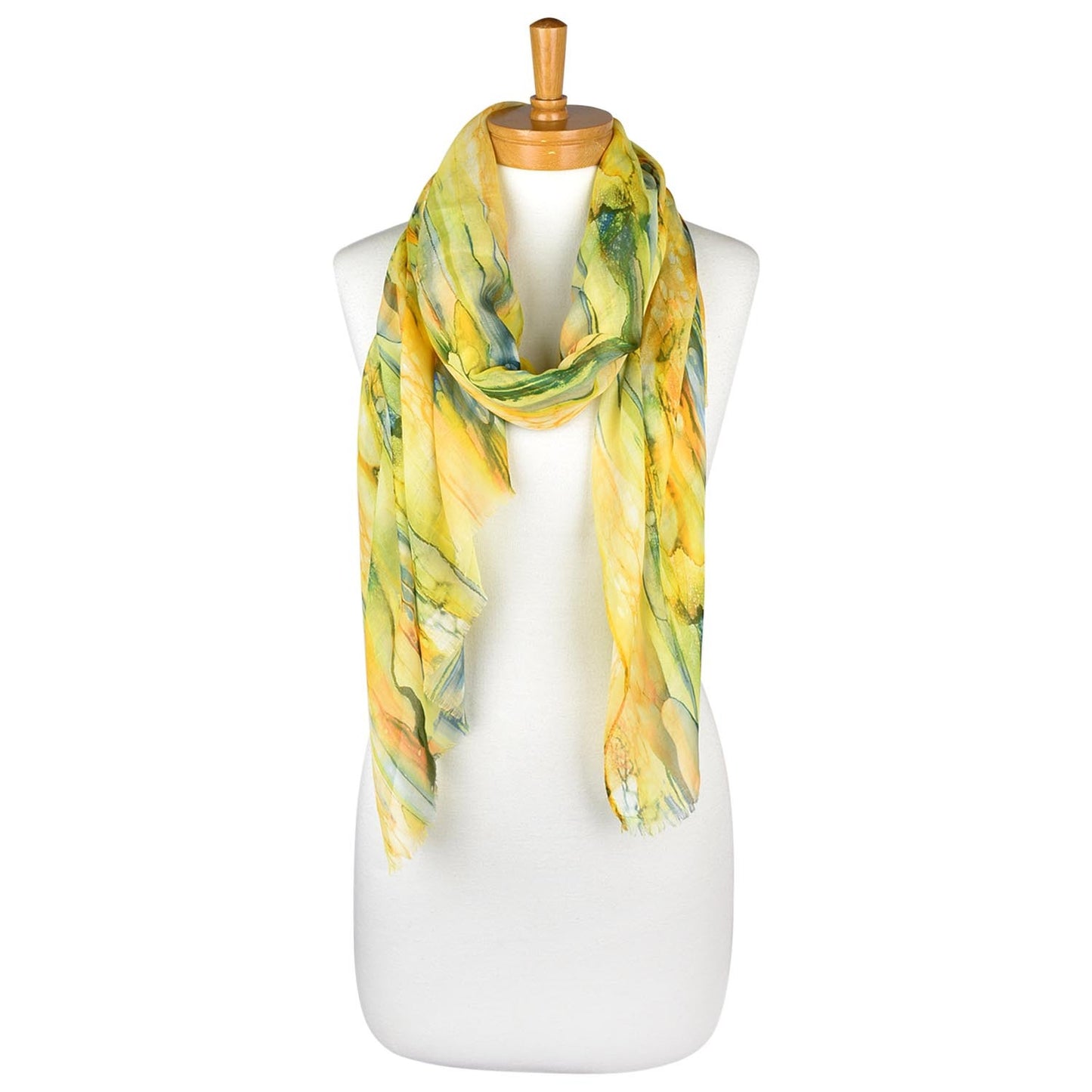 Lemon Royal TieDye Scarf