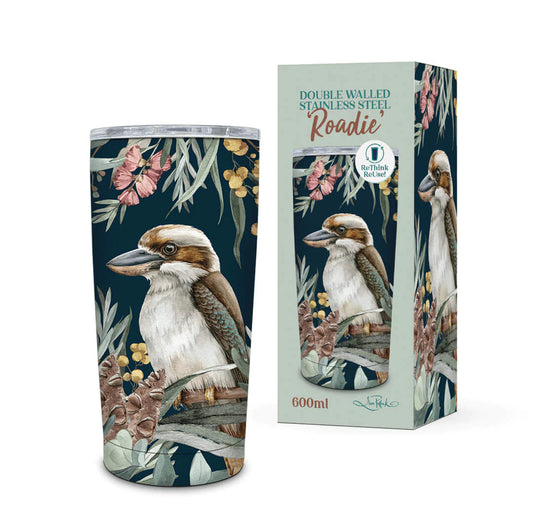 Double Walled Stainless Steel ‘Roadie’ Travel Mug (600ml) - Bush Guardian