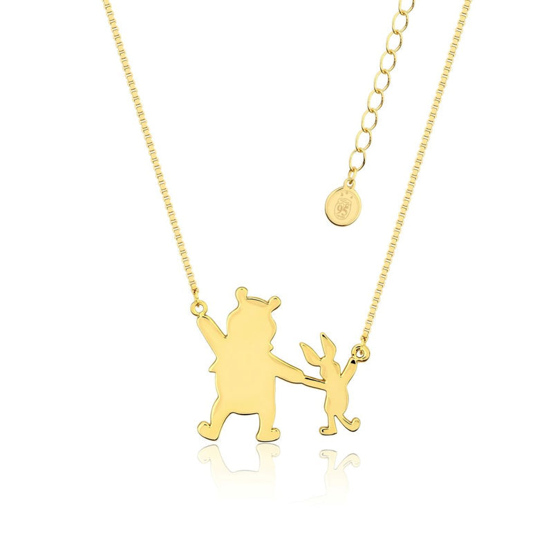 Disney: Winnie The Pooh - Pooh and Piglet Friendship Necklace (Gold)