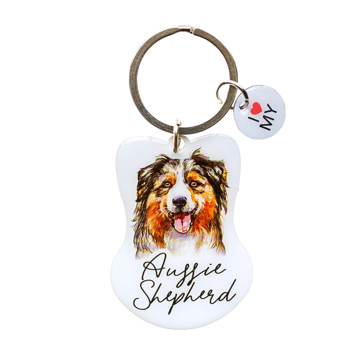 Pet Keyring - Aussie Shepherd