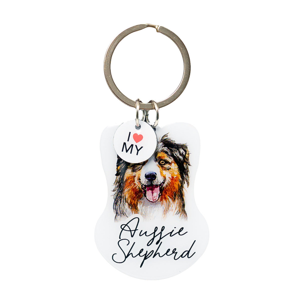 Pet Keyring - Aussie Shepherd