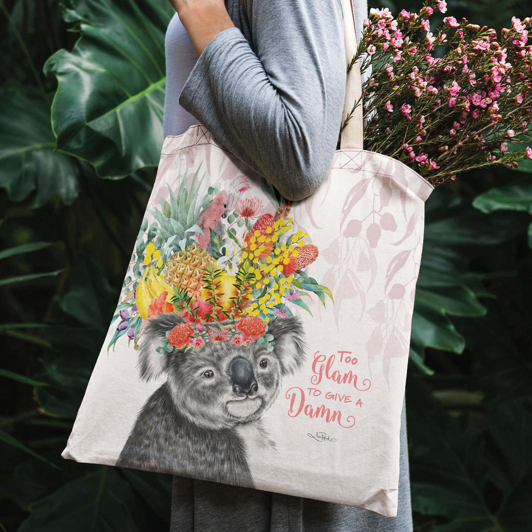 Reusable Shopping Bag - Too Glam to Give a Damn