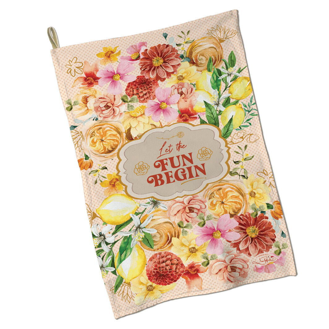 Cotton Tea Towel - Let the Fun BeGin