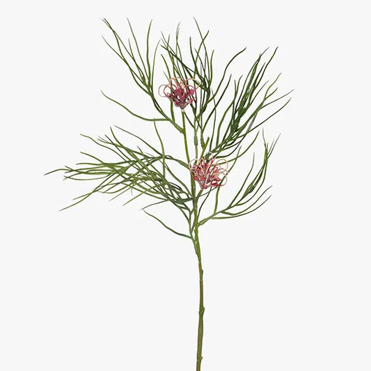 Grevillea Spray - Burgundy Cream 74cm