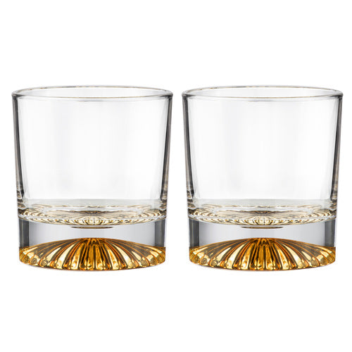 Enzo Gold Whiskey Glass - Set of 2