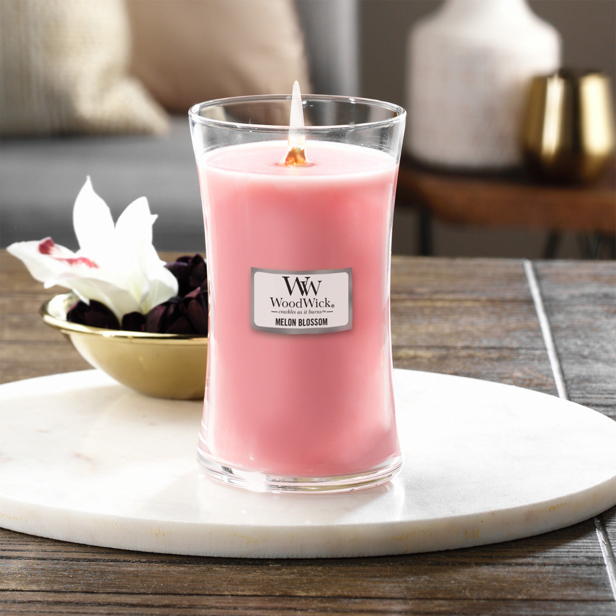 WoodWick Large Candle - Melon Blossom