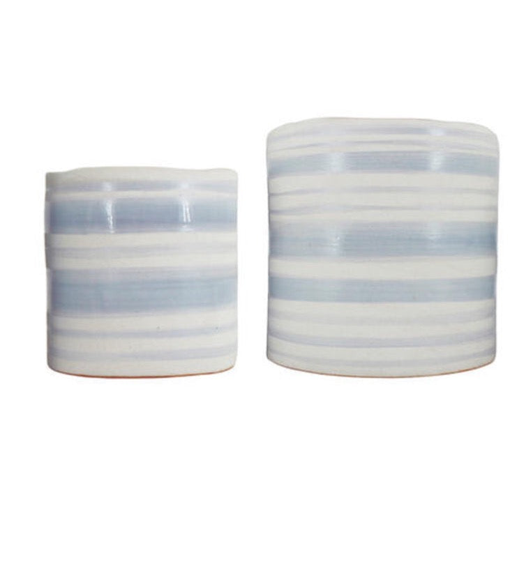 Aria Stripe Planter - Large (16cm)