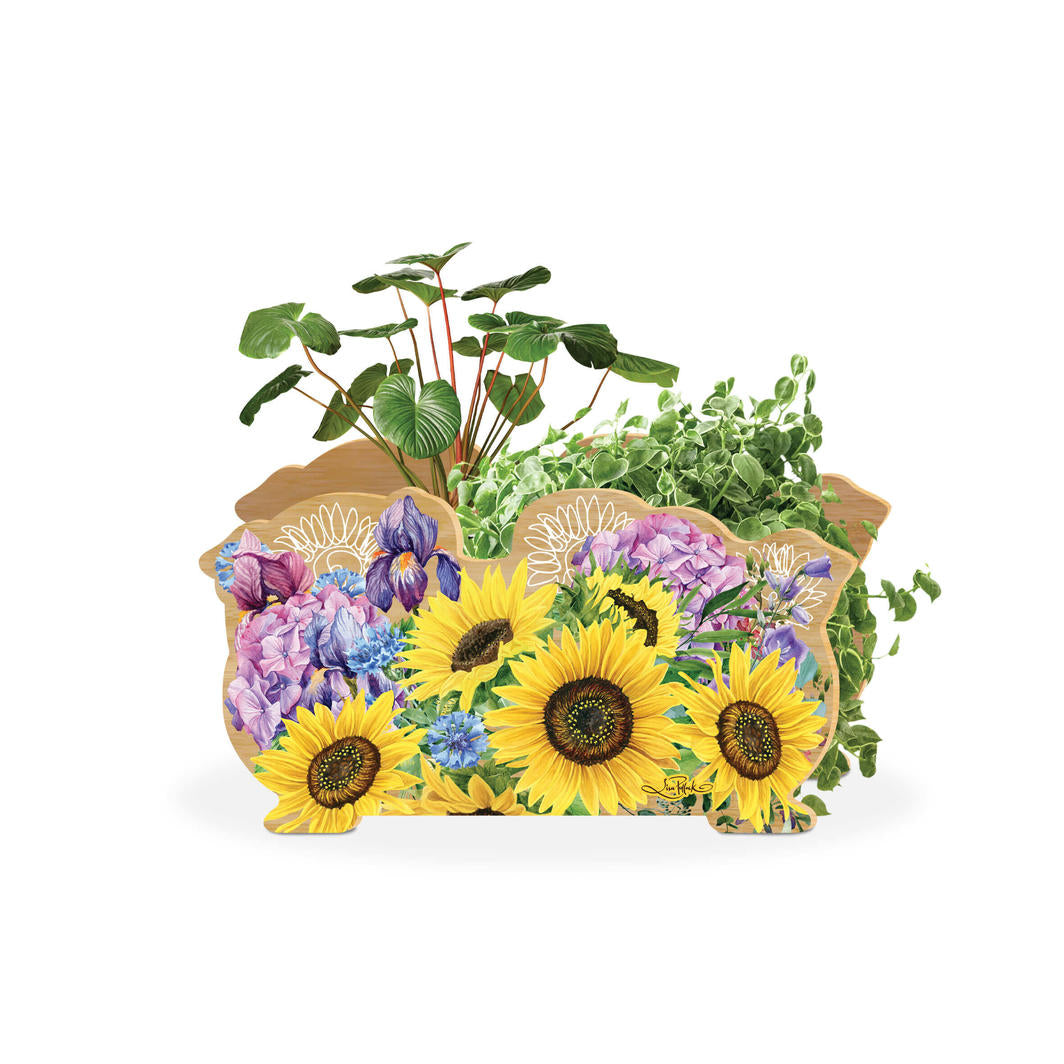 Smiling Sunflowers Planter Storage Box