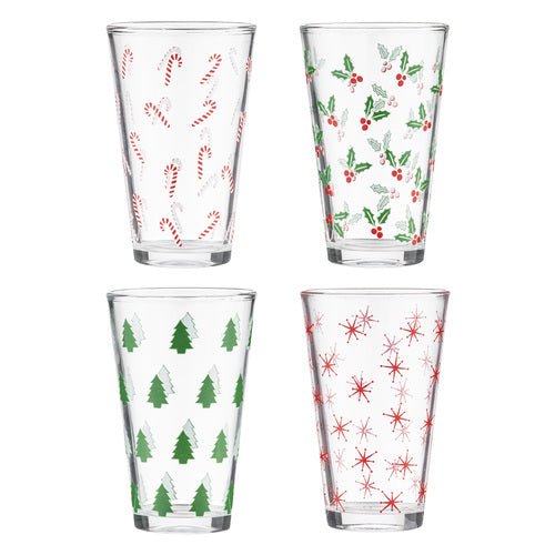 Jingle Highball Tumblers 4PK