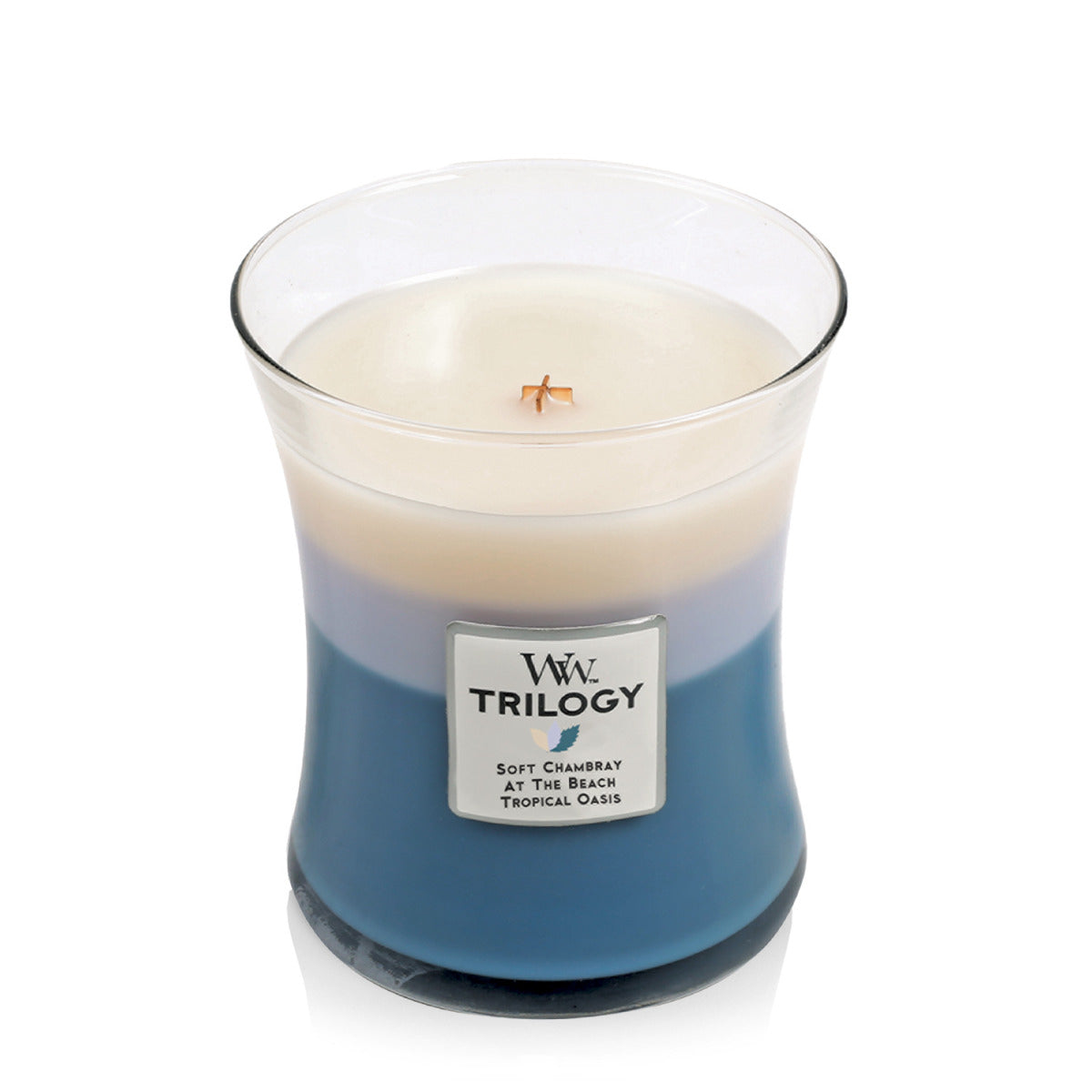 WoodWick Medium Trilogy Candle - Beachfront Cottage