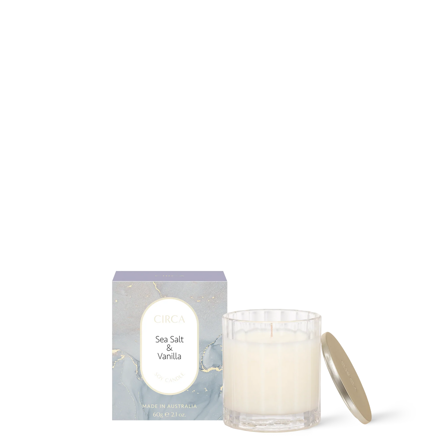 CIRCA Soy Candle 60g - Sea Salt & Vanilla